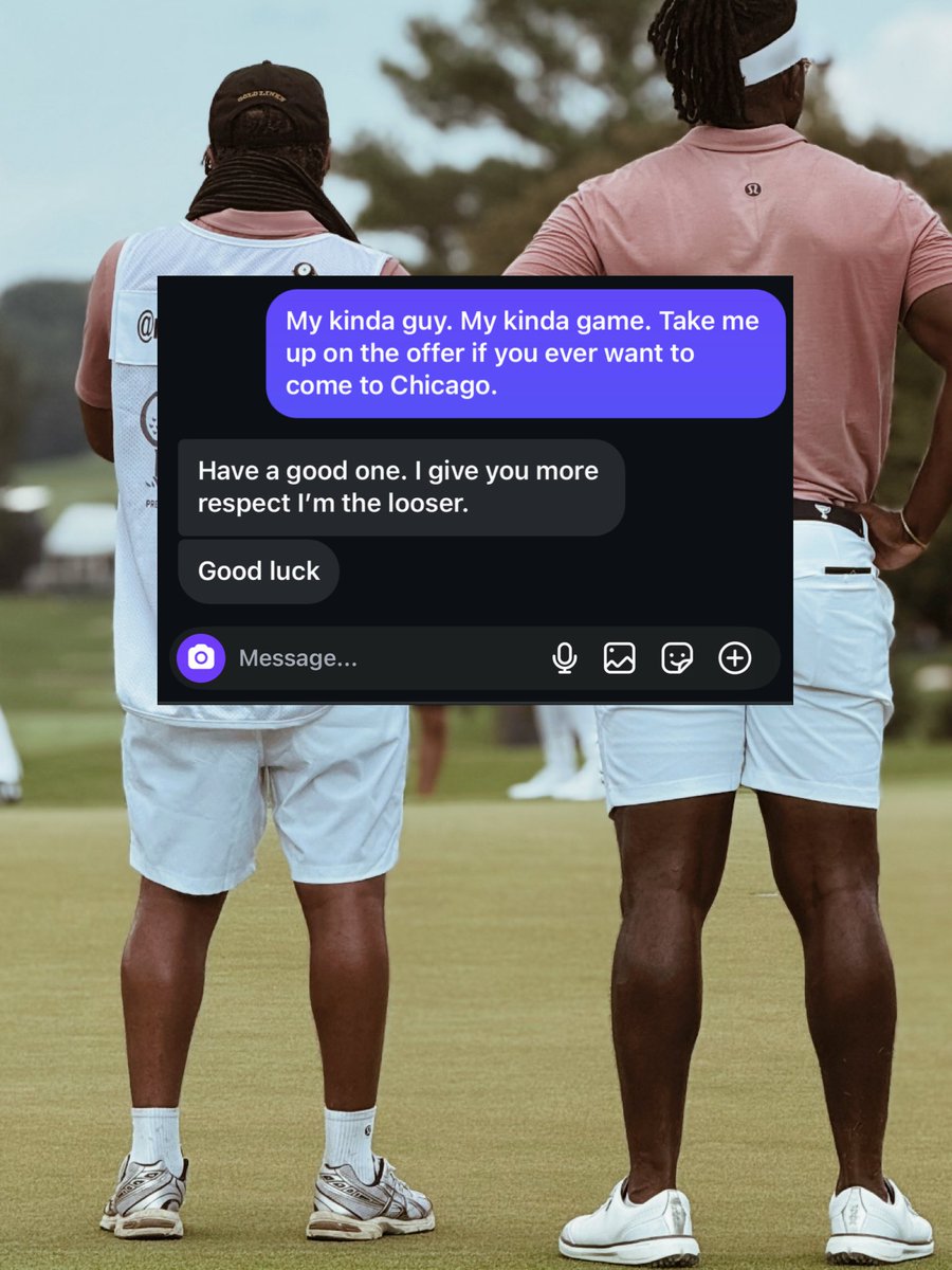 RogerSteeleJr's tweet image. It’s a wild feeling knowing that as soon as I under perform someone’s gonna call me the N word in my DMs, but I don’t let things like this bother me anymore. I’m too blessed. 

I truly believe that none of us hate each other. We just haven’t played golf together yet.
