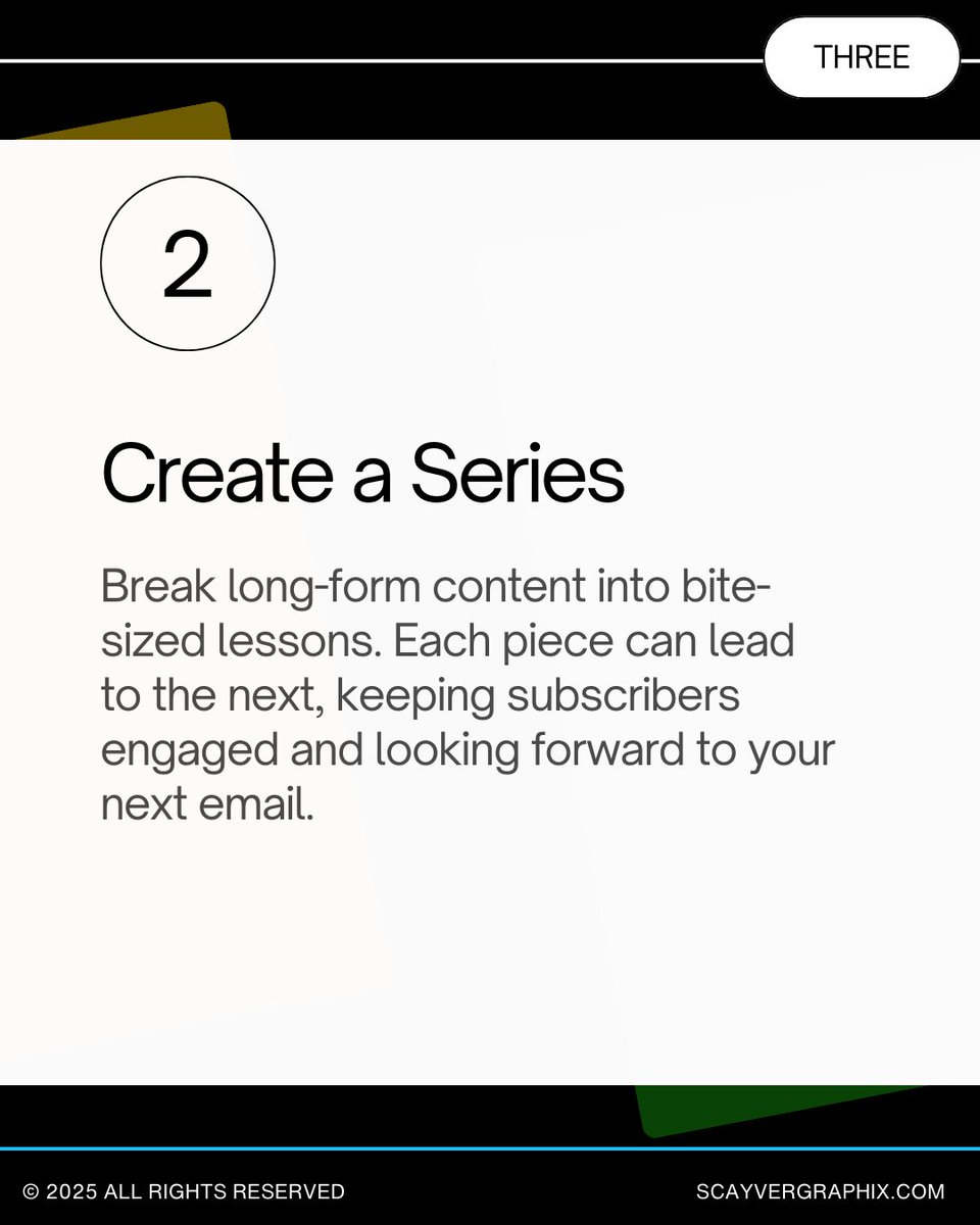 scayvergraphix's tweet image. Think your old blog posts are done? ♻️
Repurpose them into a new series or bonus content that people can’t wait to dive into. The best stuff deserves a second life—and more subscribers.
#RepurposeContent #EmailListGrowth #ContentMarketing #BusinessTips