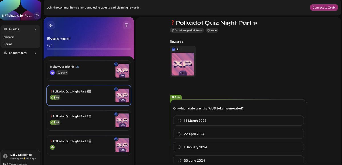 Unique Network (@unique_nftchain) on Twitter photo Ok frensโฆ feeling bored this weekend? ๐โโ๏ธ
We might have just the thing for youโฆ
Enter the <a href="/nftmozaic/">NFTMozaic by Polkadot</a> x <a href="/gavunwud/">Gavun Wud</a> quiz and test your knowledge on WUD & WUD Universe ๐ง
๐๏ธ Thereโs only till tomorrow to participate!
+ You might win some extra prizes - join the quiz below๐ Ok frensโฆ feeling bored this weekend? ๐โโ๏ธ
We might have just the thing for youโฆ
Enter the <a href="/nftmozaic/">NFTMozaic by Polkadot</a> x <a href="/gavunwud/">Gavun Wud</a> quiz and test your knowledge on WUD & WUD Universe ๐ง
๐๏ธ Thereโs only till tomorrow to participate!
+ You might win some extra prizes - join the quiz below๐