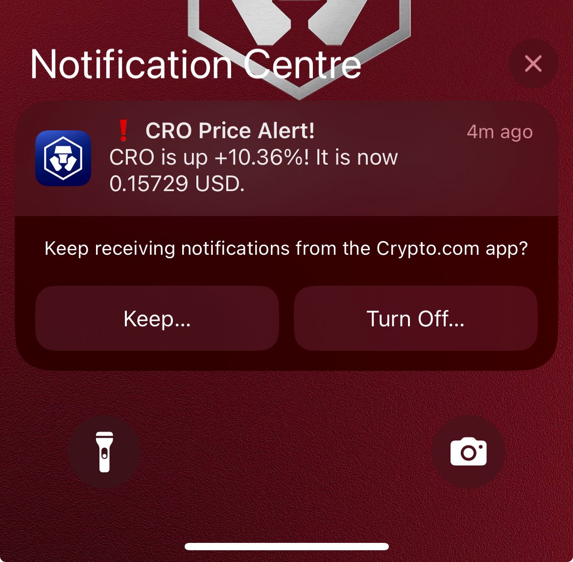 $CRO is back on track 🚀

Better notification than this? #crofam

#212movement