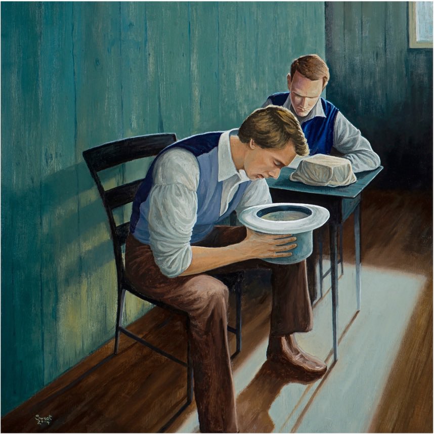 Joseph Smith: 

“I have a feeling people in the future will make fun of me receiving information like this from devices that receive information...

While they look at them like this.”

Oliver Cowdery: 

“That's crazy talk.”

#LDS