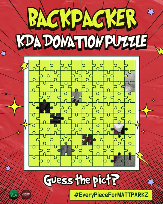 GunwookUMKM's tweet photo. [ @GunwookUMKM x @SEOKMATTHEW_INA ]
🧩 BACKPACKER KDA DONATION PUZZLE 🧩

Sedikit demi sedikit puzzlenya udah mulai kelihatan niih 😆 Yuk kita terusin donasinya biar bisa lengkapin bareng-bareng ✨

🕵‍♂ Join donasi dengan ketentuan 1 potongan puzzle = Rp 10.000
🕵‍♀ Reply atau Quote tweet ini dengan bukti transfer kalian
🕵‍♂ Tulis caption berisi tebakan puzzle menggunakan hashtag #EveryPieceForMATTPARKZ
🕵‍♀ Jangan lupa tag 3 teman atau mutualmu ya 🤸‍♀

🎒 Yuk terus kasih dukungan buat BACKPACKER di KDA sebagai Best OST lewat donasi puzzle ini!
Siapa tau kamu beruntung dapet hadiah spesial 🎁 Setiap kontribusi sangatlah berarti, yuuk ikut donasi ~💙

#PARKGUNWOOK #박건욱 #SEOKMATTHEW #석매튜 #ZEROBASEONE