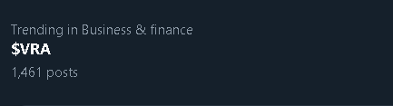 Crypto_Trends_'s tweet photo. $VRA ON TRENDING NOW ON X😎😎�� https://t.co/24WhtVbCu3