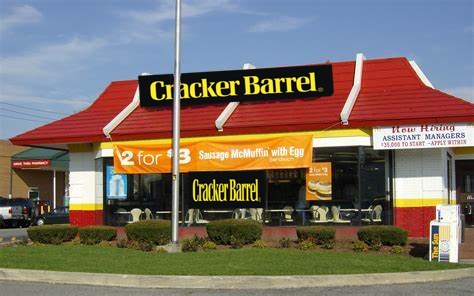 Cracker Barrel is buying old buildings from fast food chains &amp; refurbishing them