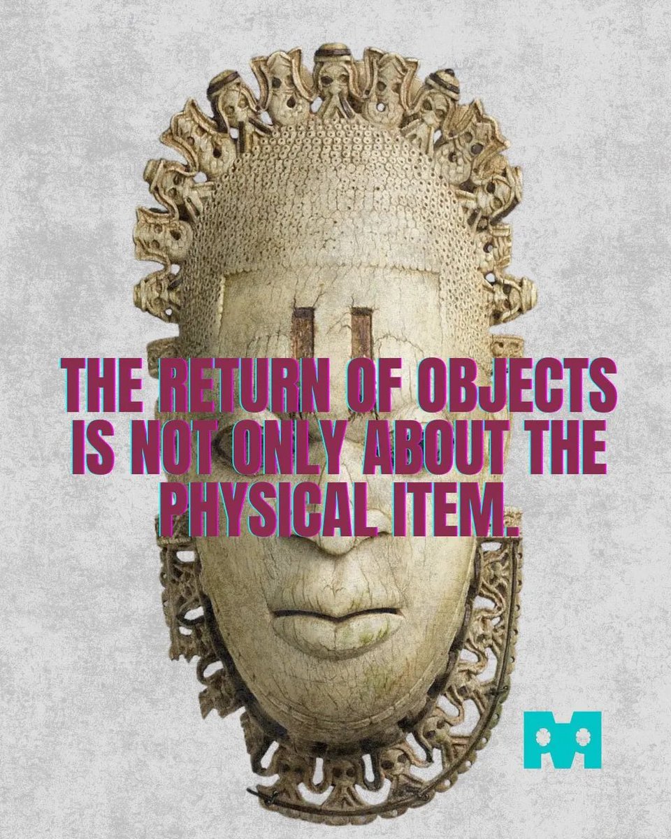 MileleMuseum's tweet photo. Restitution restores more than history. It restores connection. Artifact 1: Pendant mask of Ìyọ́bà Idià, The Metropolitan Museum of Art. Artifact 2: Priest with raised arms, The Metropolitan Museum of Art #artprotest #MileleMuseums #ReturnAfricanArtifacts #africa #artrestitution https://t.co/8PJJB5JaD9