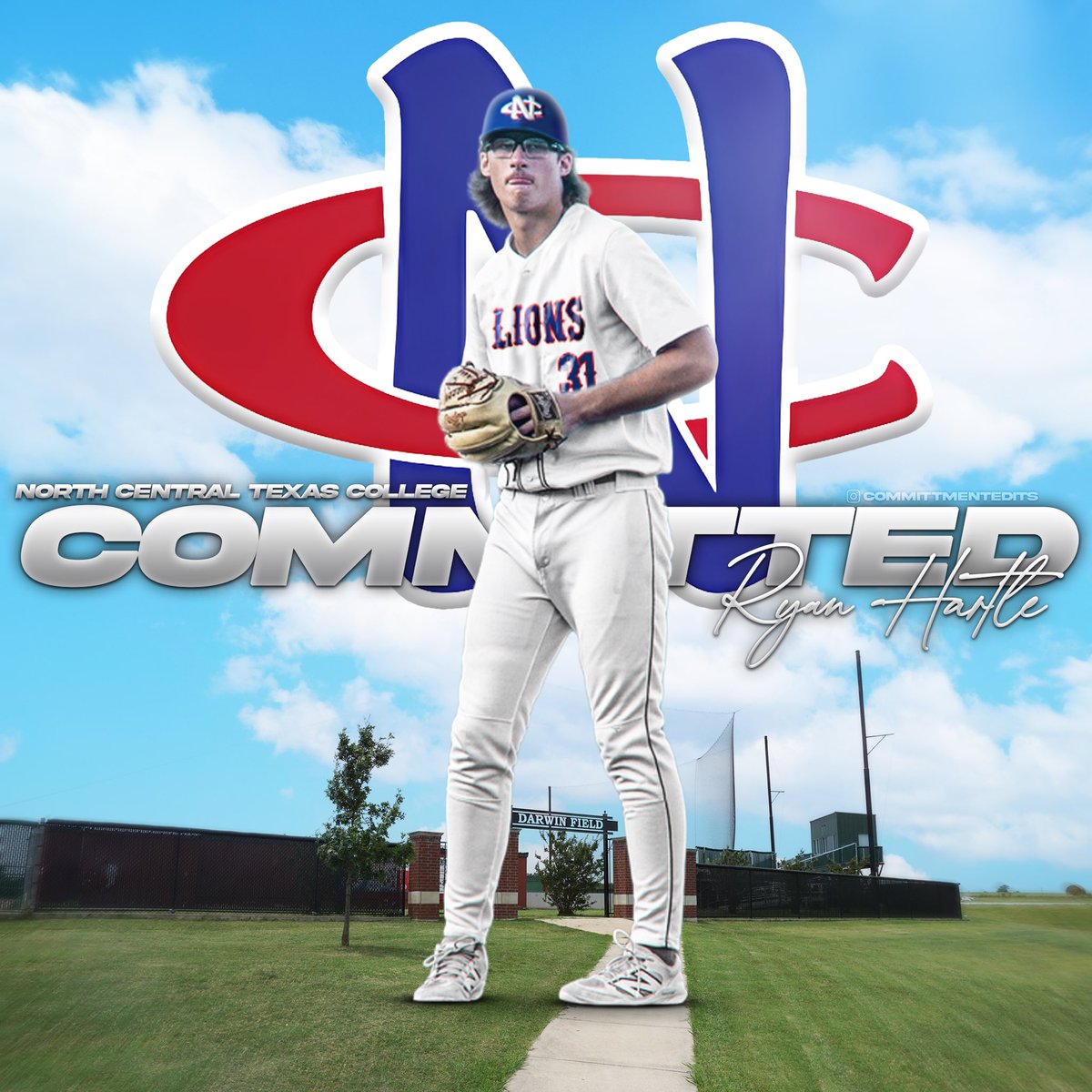 I am Excited and Blessed to announce my commitment to play baseball at North Central Texas. First I would like to thank God for giving me the talent and ability to play the game I love, then I would like to thank all the Coaches, Family, and Friends that have supported my
