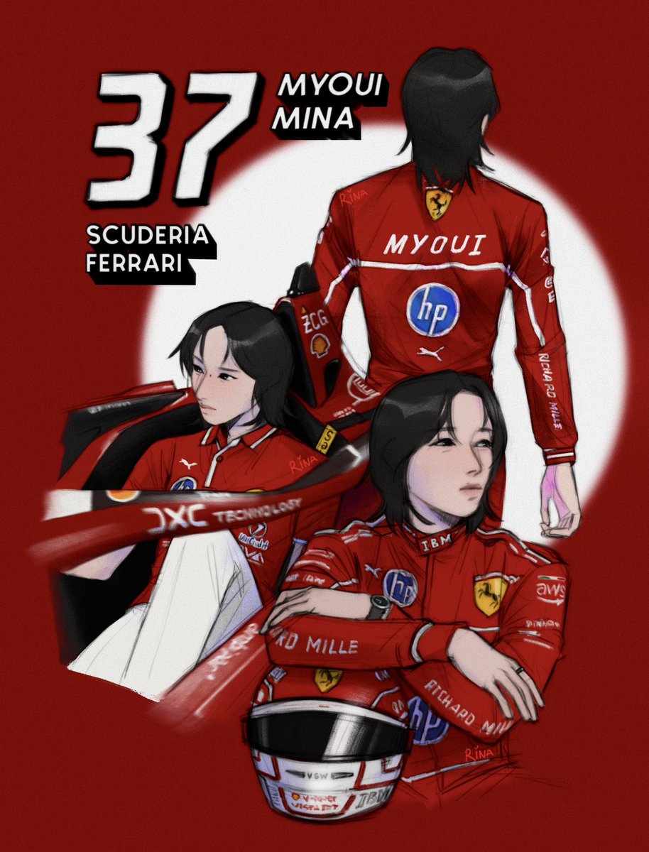 rinavdaa's tweet photo. MYOUI MINA SCUDERIA FERRARI
#MYOUIMINA #minatwice #twice #drawing #TwiceFanart #f1 https://t.co/FBCZ9xgHOm