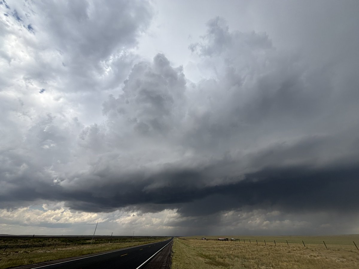 Nice cell developing just north of Laramie, WY