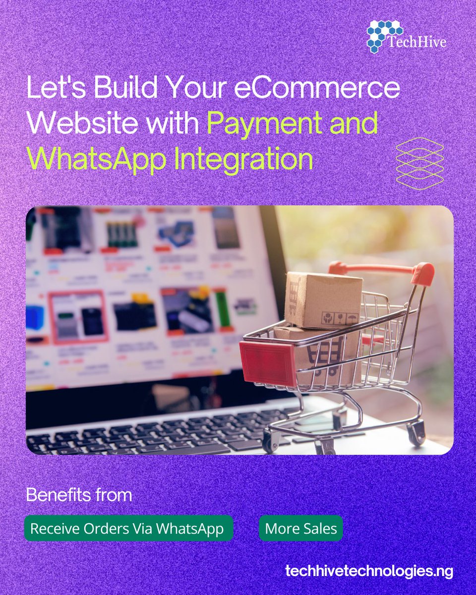 techhivetechn's tweet image. Your store deserves more than just an Instagram or TikTok page. Get a secure, scalable eCommerce store with built-in payment gateway integration and receive orders directly in your WhatsApp DM.
Chat with us on +2347012929844 to start today