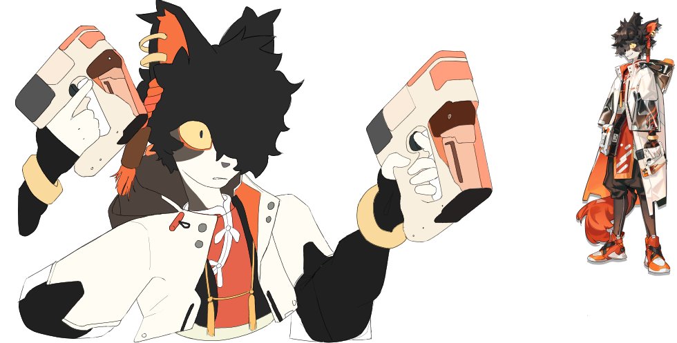 sam_skayJ's tweet photo. quite happy with the result, might shade this later if i want to... also ignore if the guns look kind of weird i havent added all the details yet and rn im super sleepy #ArknightsFanArt #artworks #furryartwork #furryartist https://t.co/YvsgVvsfiQ