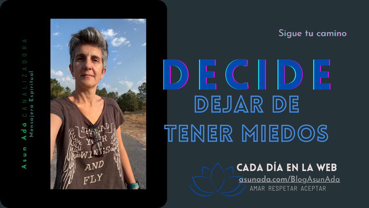 AsunAda_'s tweet photo. Qué pasaría, 
si tu vida está absorbida por 
los miedos…  
https://t.co/ohBv42sjDo

Atrévete a poner nombre, a identificar qué sucede en tu interior ✨
#PoderPersonal https://t.co/kGvFlgs7BG