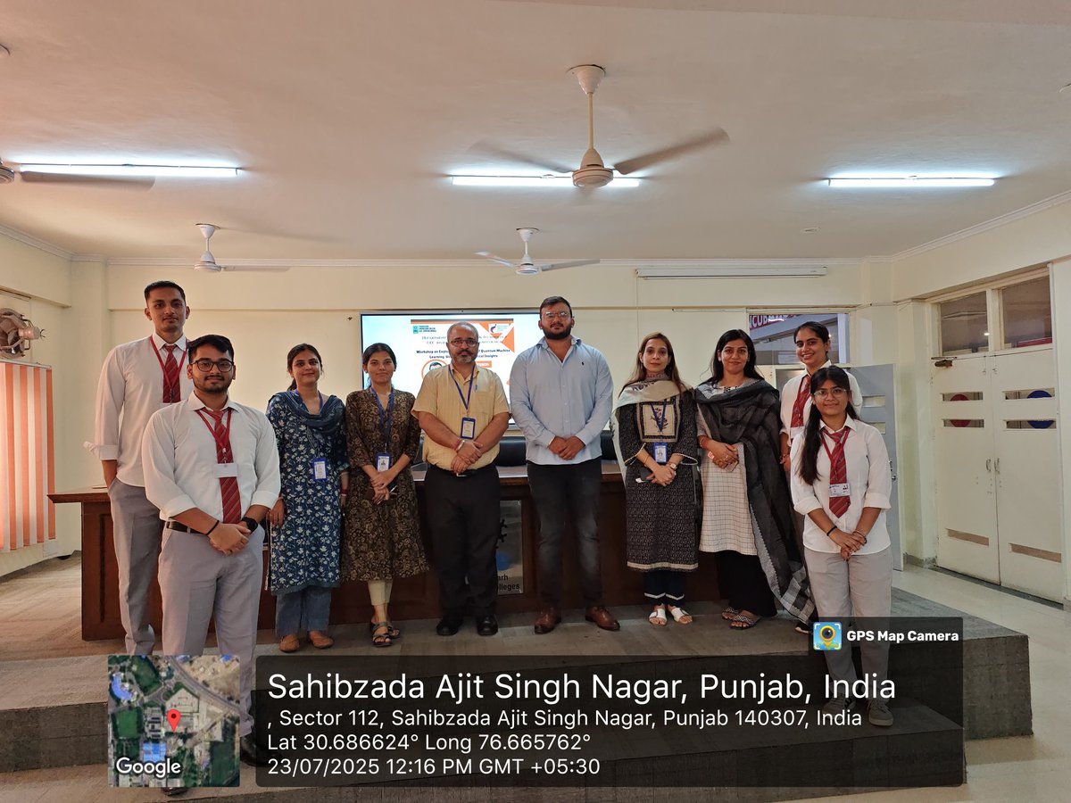 CecCgc's tweet image. CGC Landran hosted a Quantum Machine Learning workshop with Dr. Tarun Kumar (C-DAC Mohali)
Real-world QML use cases
Live demos
150+ inspired students & faculty
#QuantumMachineLearning #QML #AI #CDAC #InnovationAtCGC #FutureReady