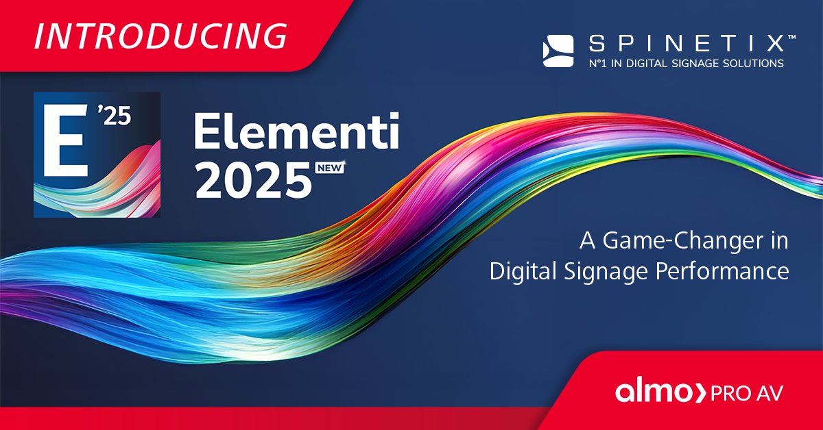 Introducing Elementi 2025 by <a href="/spinetixusa/">SpinetiX USA</a> – a Game-Changer in #DigitalSignage Performance
Whether you're powering a single screen or a stadium-sized LED wall, Elementi 2025 delivers unmatched data integration, visual brilliance, and synchronized performance.

🔹 Live Microsoft