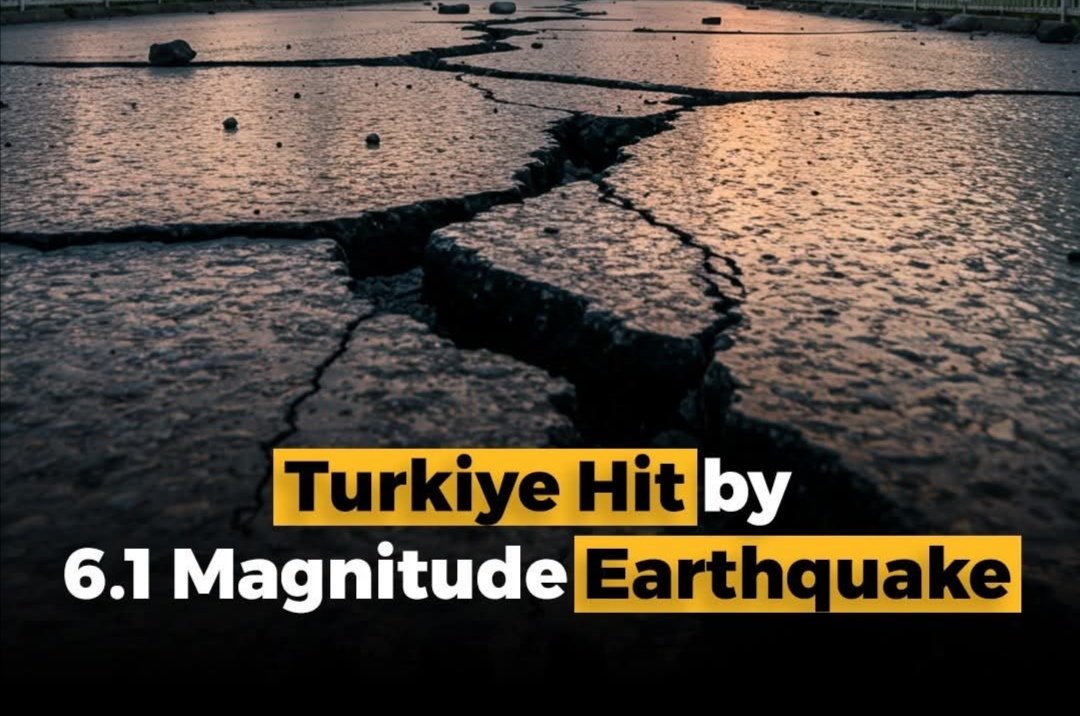 SaiGlt's tweet photo. Turkiye Hit by 6.1 Magnitude Earthquake. 
#turkiye
 #earthquake https://t.co/xcus3elcjm