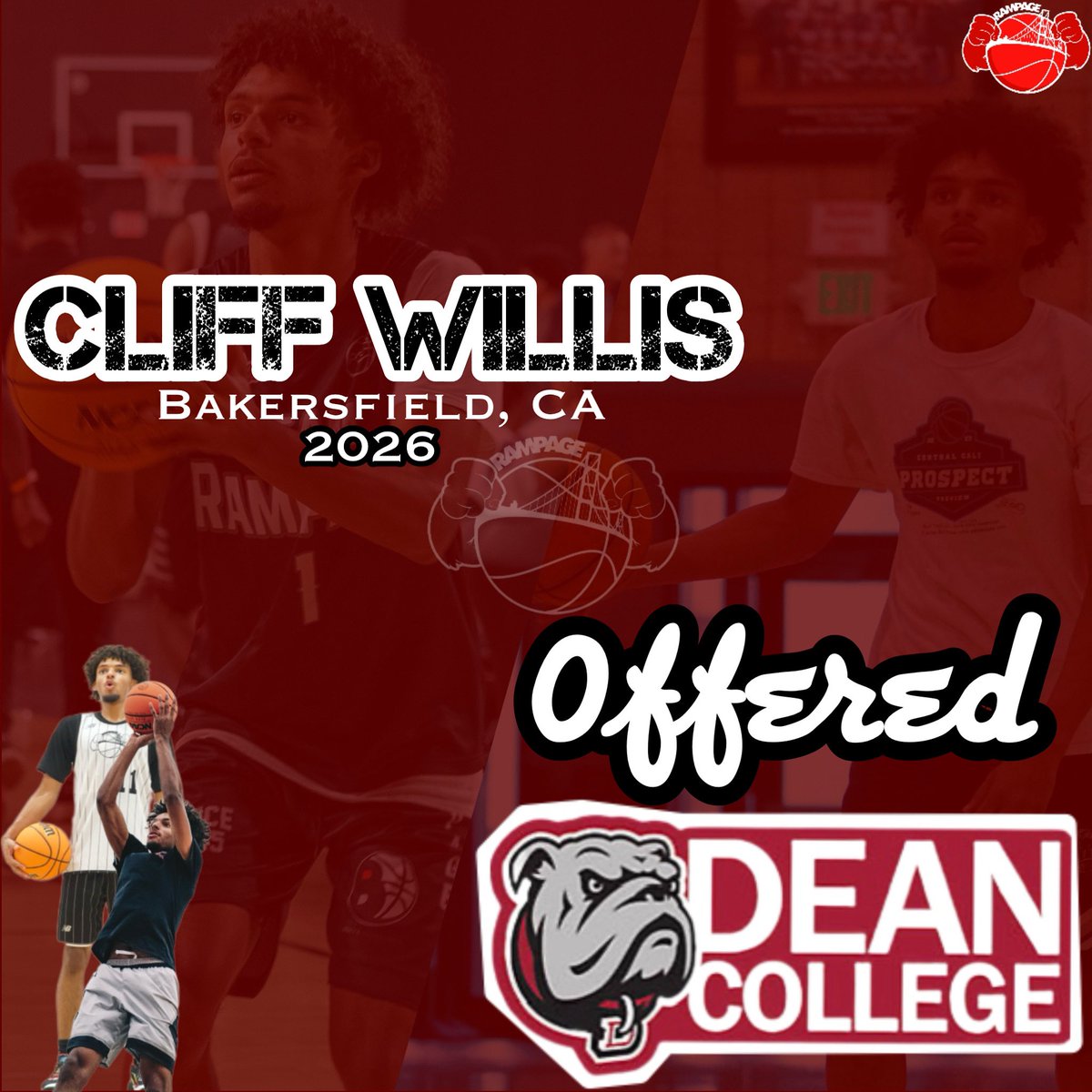 Cliff Willis has received an offer from Dean College! 🔥🦍

Well deserved to our Point Guard who can up big all season including game winners in back to back weekends in July, and had another game winning assists in overtime back in the spring.

<a href="/p32league/">P32 League</a> <a href="/DeanMBB/">Dean College Men’s Basketball</a>