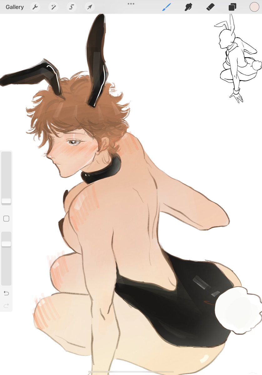 millkbrread's tweet image. um so i did something- BUNNY BUNNY AAAAA!!