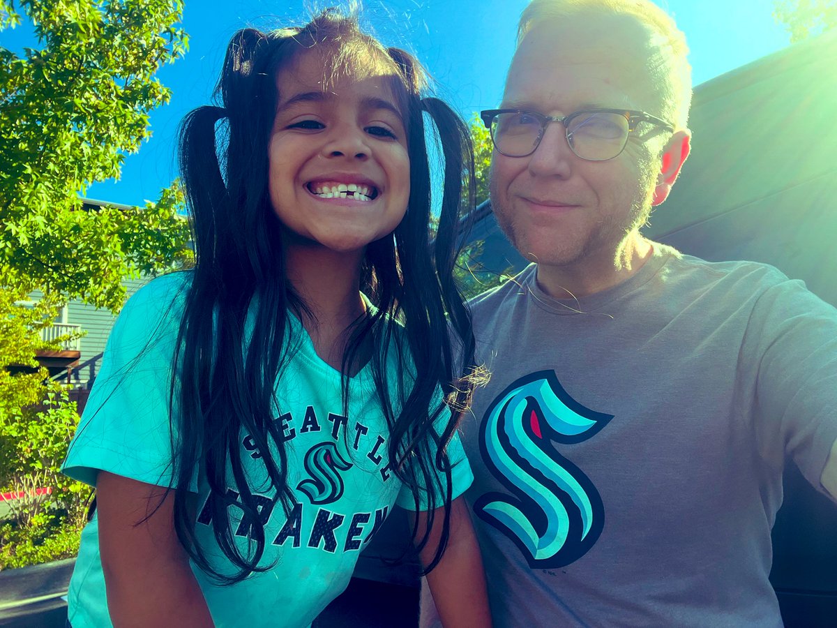 She wanted to wear matching shirts…I couldn’t say no to that! #SeaKraken