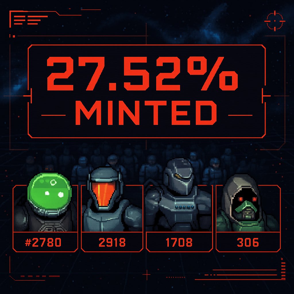 rhaenis (@inektueur) on Twitter photo 27.52% minted.
The first wave of warriors has entered the fight.
The question is… will you be in the next? 🫡⚔️
<a href="/616ExpCorps/">616th Expeditionary Corps</a> <a href="/StargazeZone/">Stargaze ✨🔭</a> <a href="/cosmos/">Cosmos - The Interchain ⚛️</a> 27.52% minted.
The first wave of warriors has entered the fight.
The question is… will you be in the next? 🫡⚔️
<a href="/616ExpCorps/">616th Expeditionary Corps</a> <a href="/StargazeZone/">Stargaze ✨🔭</a> <a href="/cosmos/">Cosmos - The Interchain ⚛️</a>