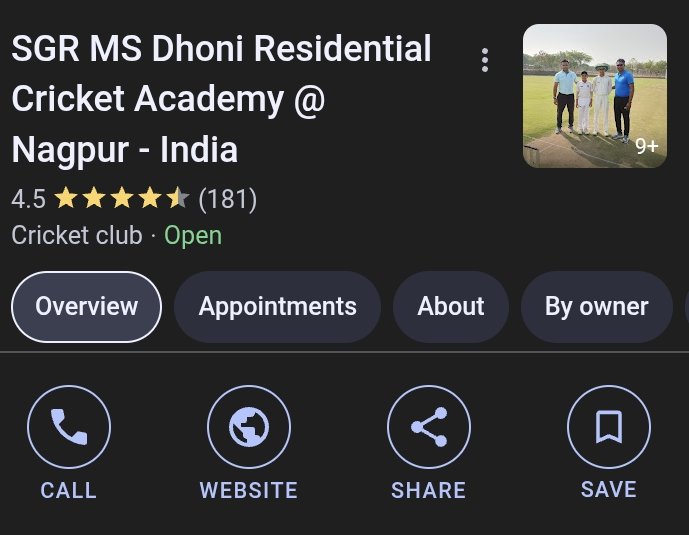 Cricket Twitter - Need some help. 

Anyone from Nagpur? One of my friends wants to enroll his kid in this academy. 

Would appreciate some review/feedback about this place. Thanks in advance. Please RT and amplify if possible.