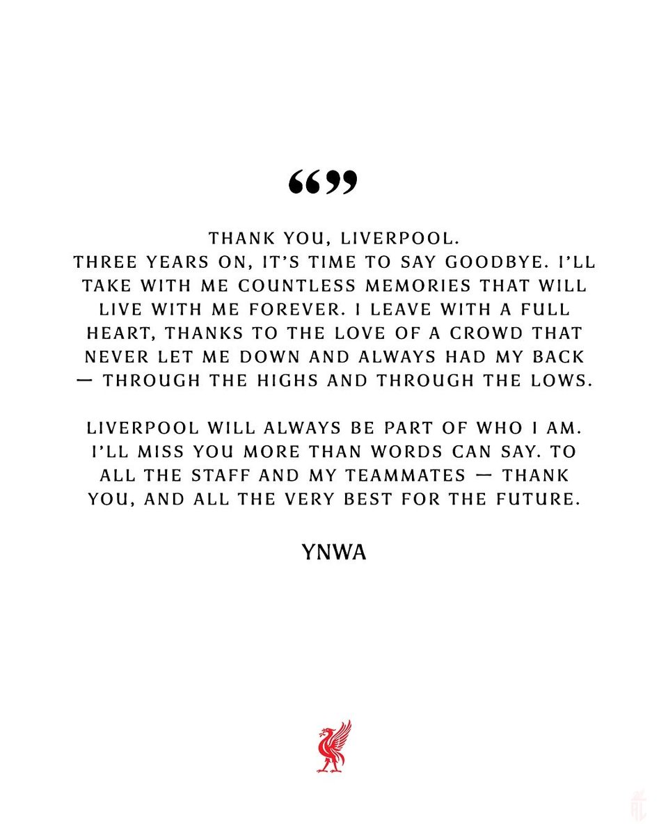 AnythingLFC_'s tweet photo. Darwin Nunez farewell message on Instagram ♥️ https://t.co/urXa2Fwtn0