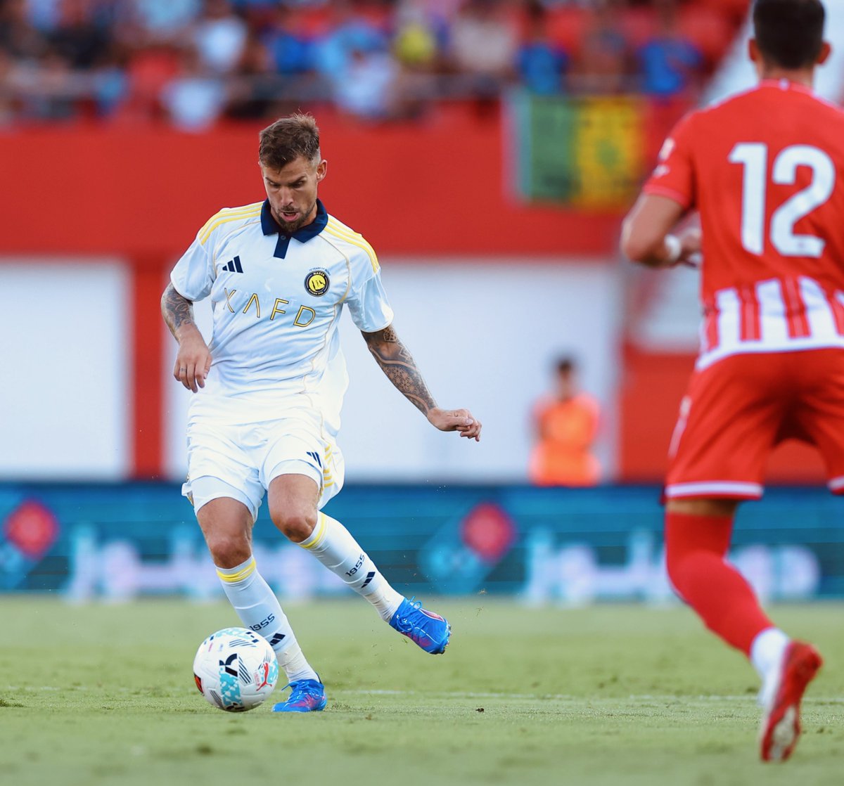 AlNassrFC's tweet image. الظهور الأول للإسباني إينيجو مارتينيز مع ناديه #النصر 💛