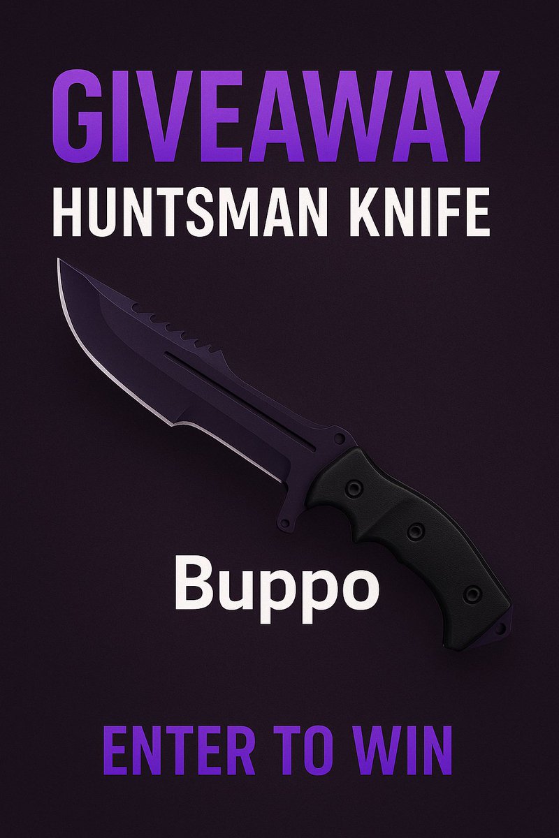 🔥 CS:GO GIVEAWAY 🔥

🎁HUNTSMAN KNIFE | ULTRAVIOLET🎁

🔥 LAST 6 DAYS FOR THE LEGENDARY KNIFE  GIVEAWAY. !!!🔥

🔥LİNK:  hellcase.com/giveaways/user… 

🍀Luck All🍀