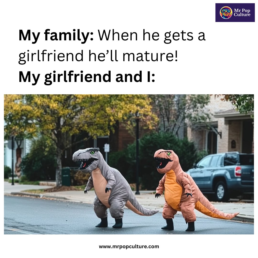 itsmrpopculture's tweet image. When they said love would mature me, they didn’t know I’d just find someone to be goofy with forever. #PopCulture #RelationshipGoals #CoupleHumor #StayWeird