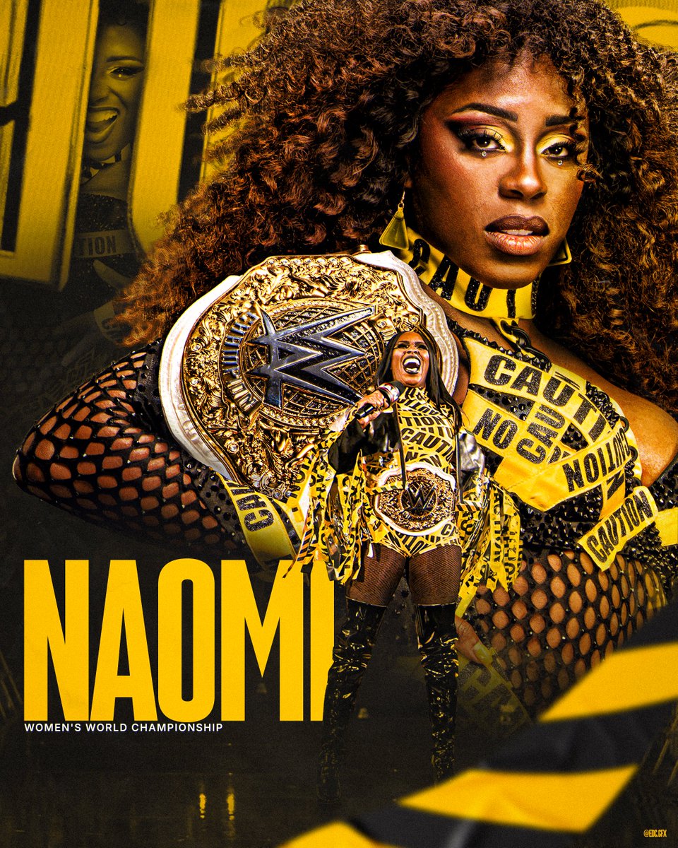 EdcGfx's tweet photo. ⚠️ PROCEED WITH CAUTION ⚠️
A recent wrestling poster I made for current Women's World Champion Naomi.
.
.
#WWENaomi #ProceedWithCaution #WomensWorldChampion #WWE #Wrestling #posters #posterart #wrestlingfan #naomiwwe #smsports #PortfolioDay https://t.co/YdfXDVfBmh