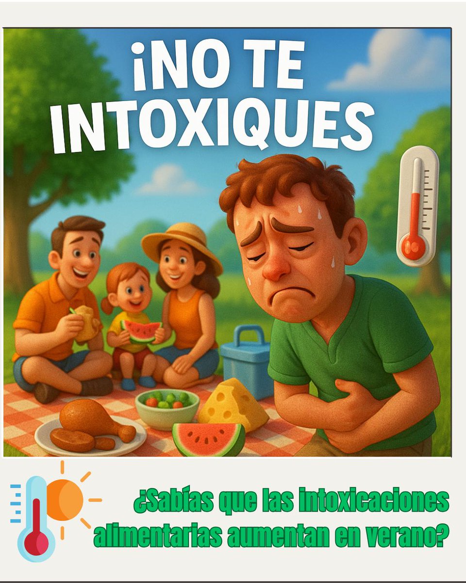 PrevenClic's tweet photo. ESTOS ERRORES DE VERANO TE PUEDEN LLEVAR A URGENCIAS

¿Sabías que en verano aumentan los casos de intoxicación alimentaria? Aquí van las claves para evitarlo:

#PrevenciónAlimentaria #VeranoSeguro #SaludPública #ConsejosDeSalud #IntoxicaciónAlimentaria #HigieneAlimentaria https://t.co/q3wDBoLjMP