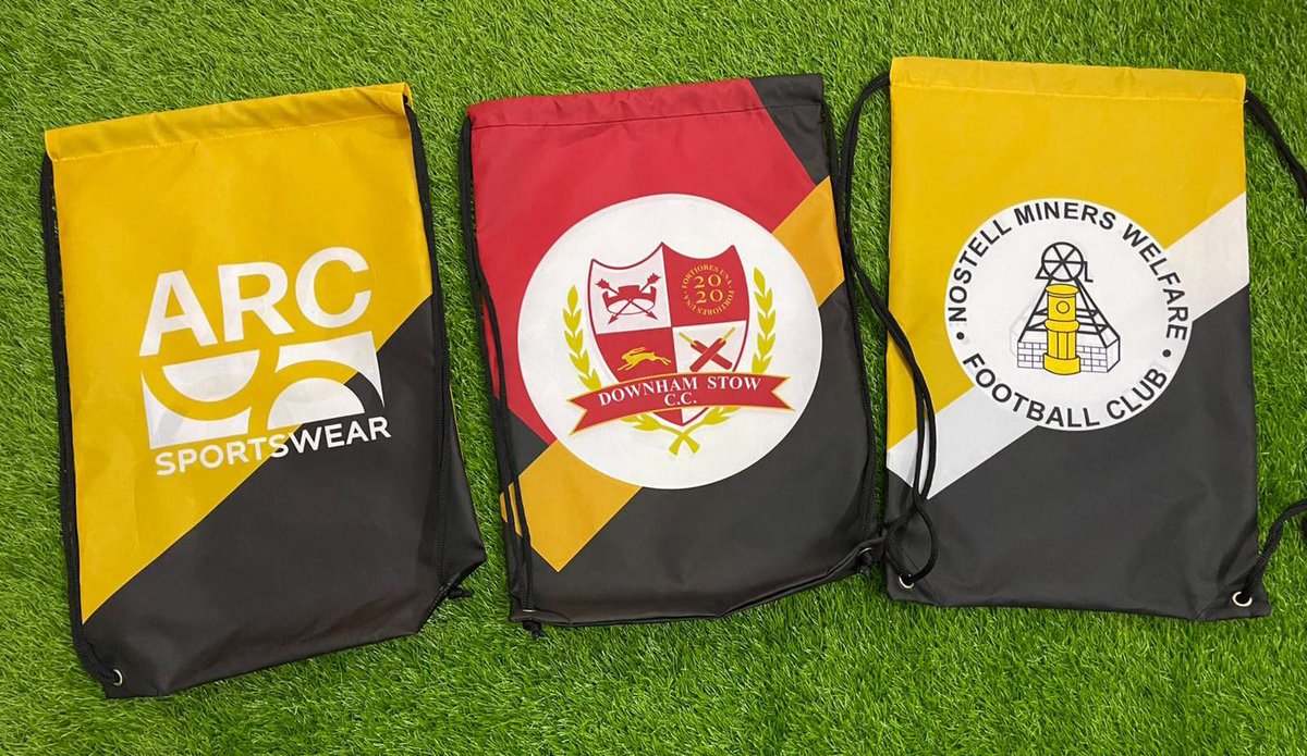 ARCSportswear's tweet photo. NEW!! Drawstring bags, available in your club colours and any design you want

Please get in touch for more details https://t.co/Ng2nQsKFil