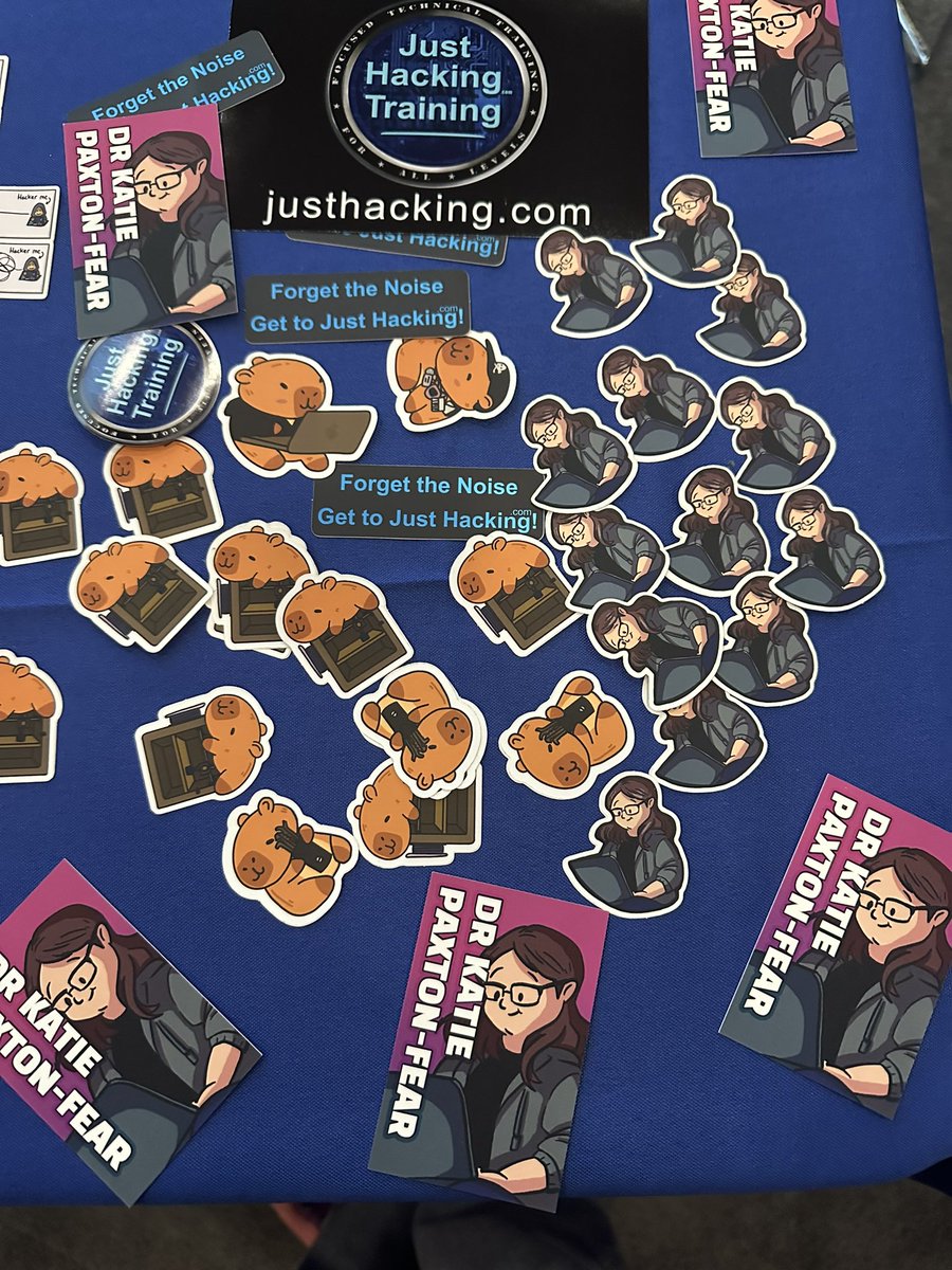 Katie Paxton-Fear (@insiderphd) on Twitter photo If you want a Hackybara sticker I have left ALL my remaining stickers at the <a href="/IoTvillage/">IoT Village</a> with <a href="/JustHackingHQ/">Just Hacking Training (JHT)</a> If you want a Hackybara sticker I have left ALL my remaining stickers at the <a href="/IoTvillage/">IoT Village</a> with <a href="/JustHackingHQ/">Just Hacking Training (JHT)</a>