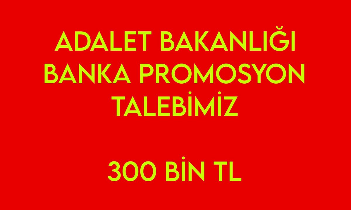 alidemirr74's tweet photo. #AdaletBakanlığıTekSes300Bin https://t.co/P4PcoXuf2t