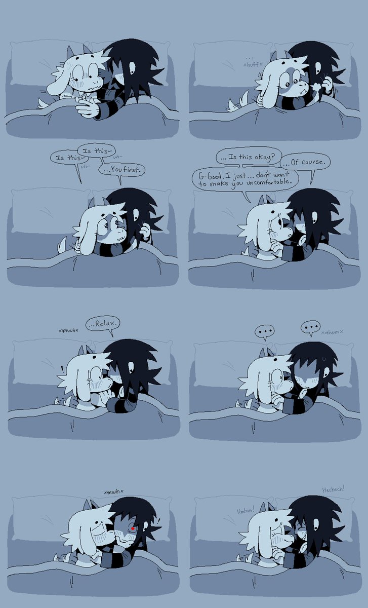 #kralsei 

First time sharing a bed