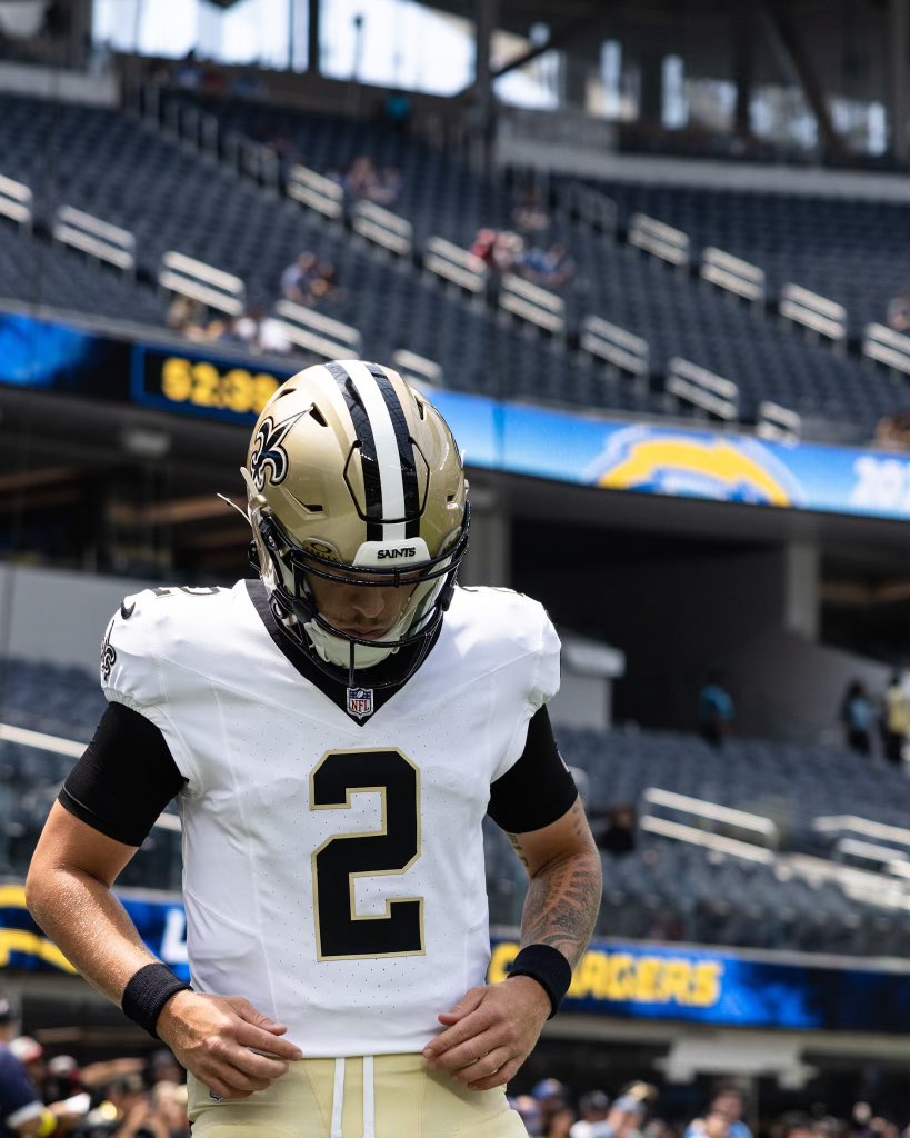 Saints's tweet photo. QB @SpencerRattler https://t.co/T8w8sMMoPu