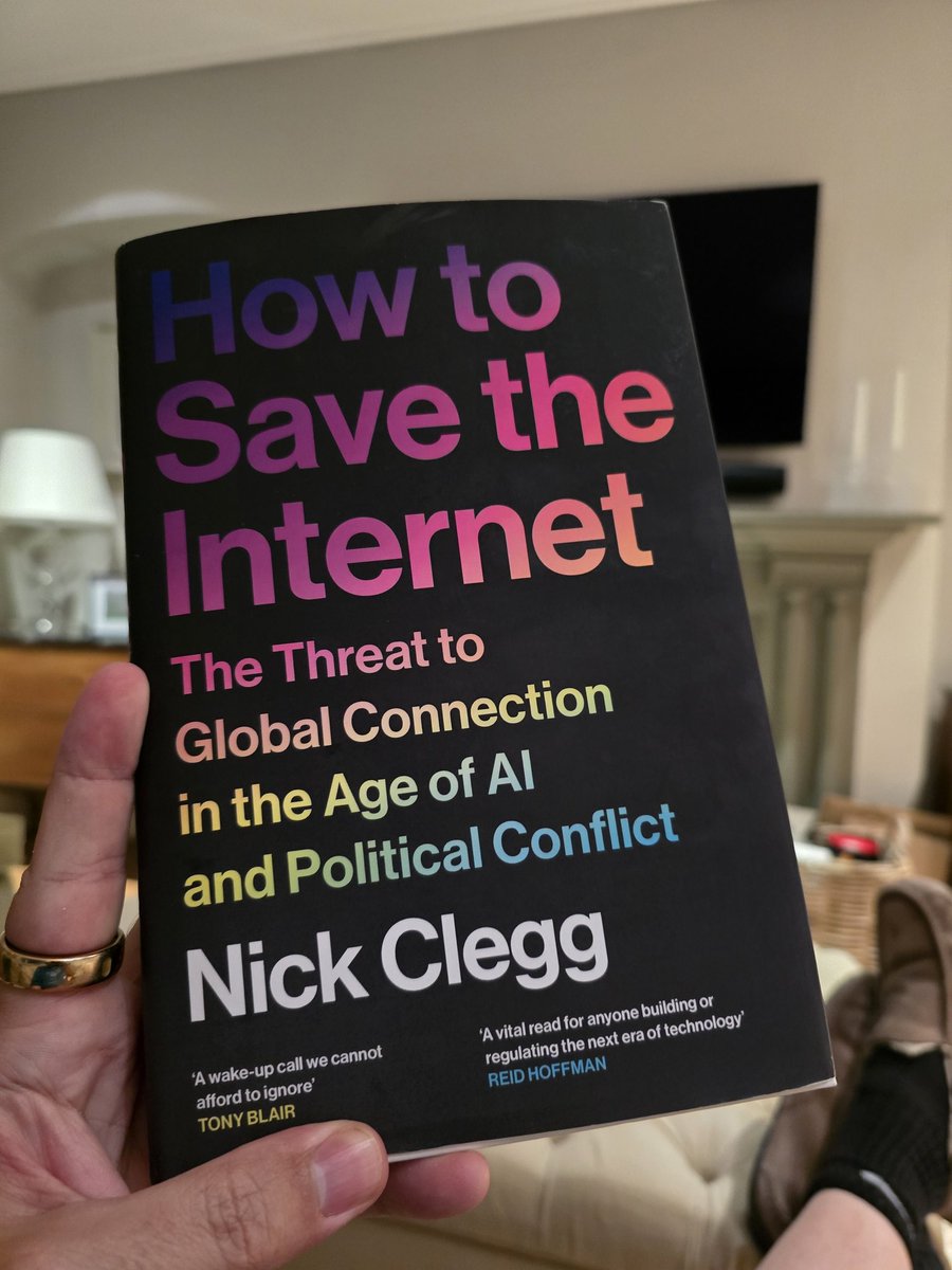 alexschultz's tweet image. I know I don&apos;t have the biggest audience but I commend all of you to read Nick&apos;s new book (I am lucky to have an early copy). It is deeply insightful and just what you&apos;d want from an ex politician and ex tech leader - a view that holds the feet of both to the flame with insider…