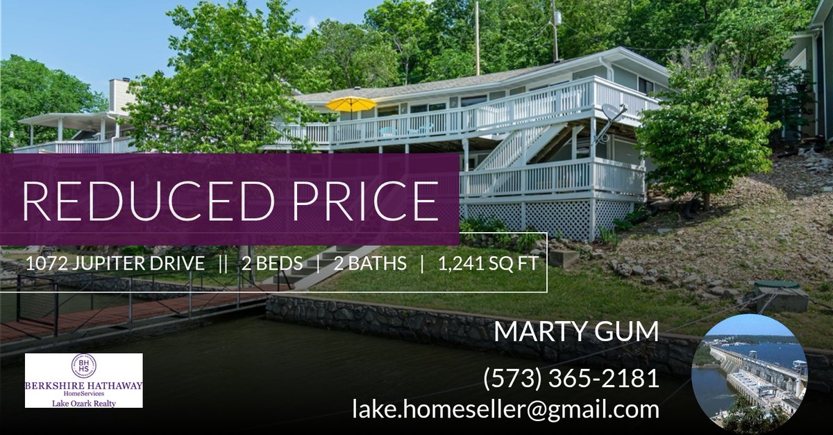GumTeam's tweet photo. 📍 Reduced Price 📍 This recently reduced home at 1072 Jupiter Drive in Camdenton won't last long, so, don't wait to set up a showing! Reach out here or at (573) 365-2181 for more information!

Marty Gum
Broker - Owner
BHHS Lake Oz... https://t.co/ajMEl1VHl7 https://t.co/UjktzAuBmi