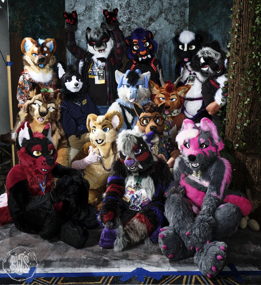 Group photo taken at Bewhiskered earlier this year.  Was amazing seeing so many of my creations in one place.