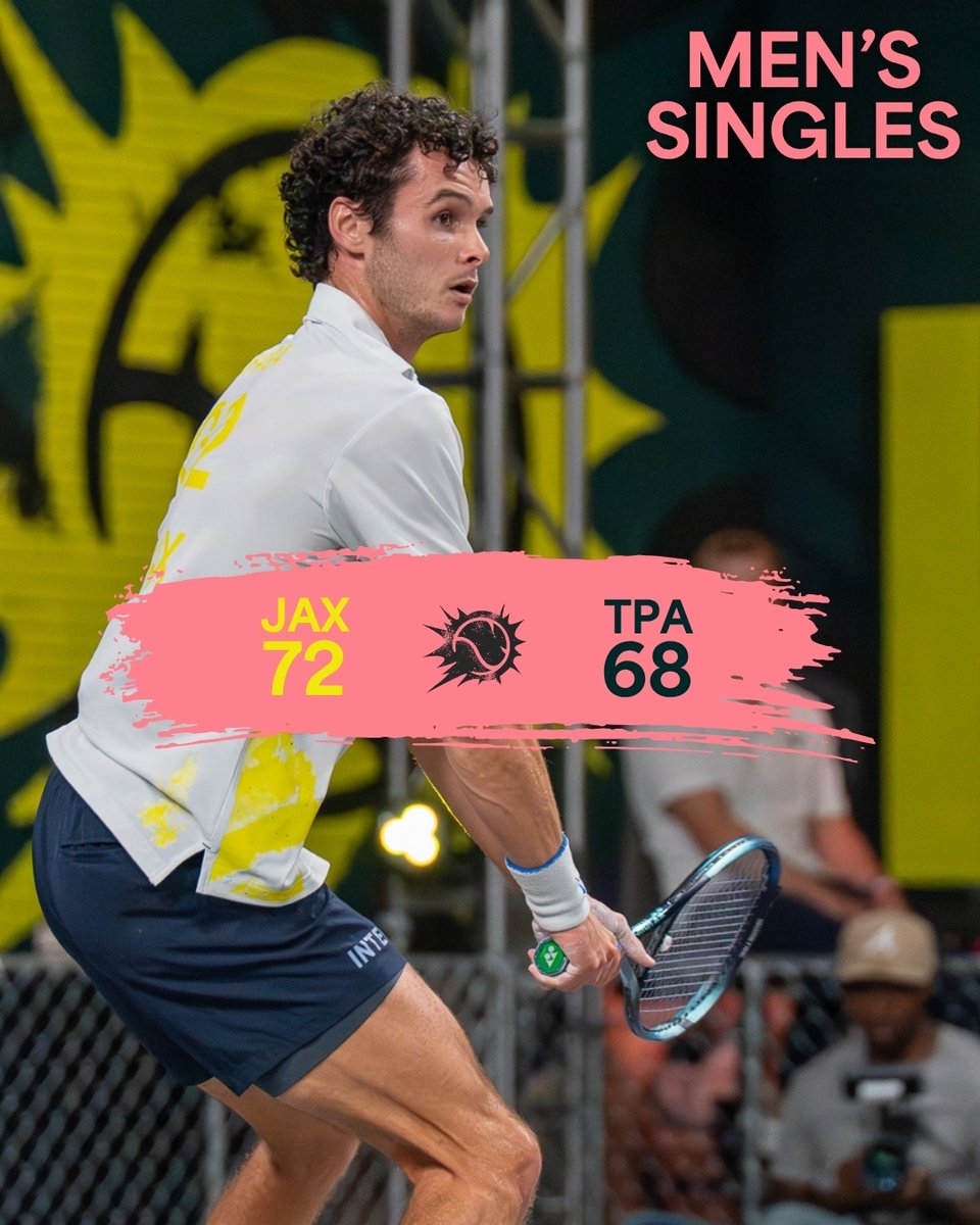 The marathon man Sam Nicholson finished out the season brining Jacksonville the win in Men's Singles  💪