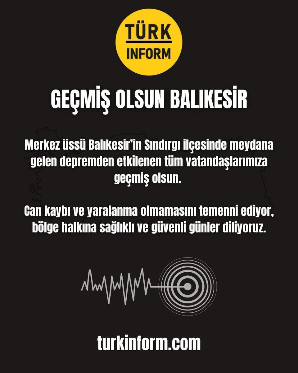 Geçmiş olsun Balıkesir!

#deprem #balıkesir #afad #hissettik
