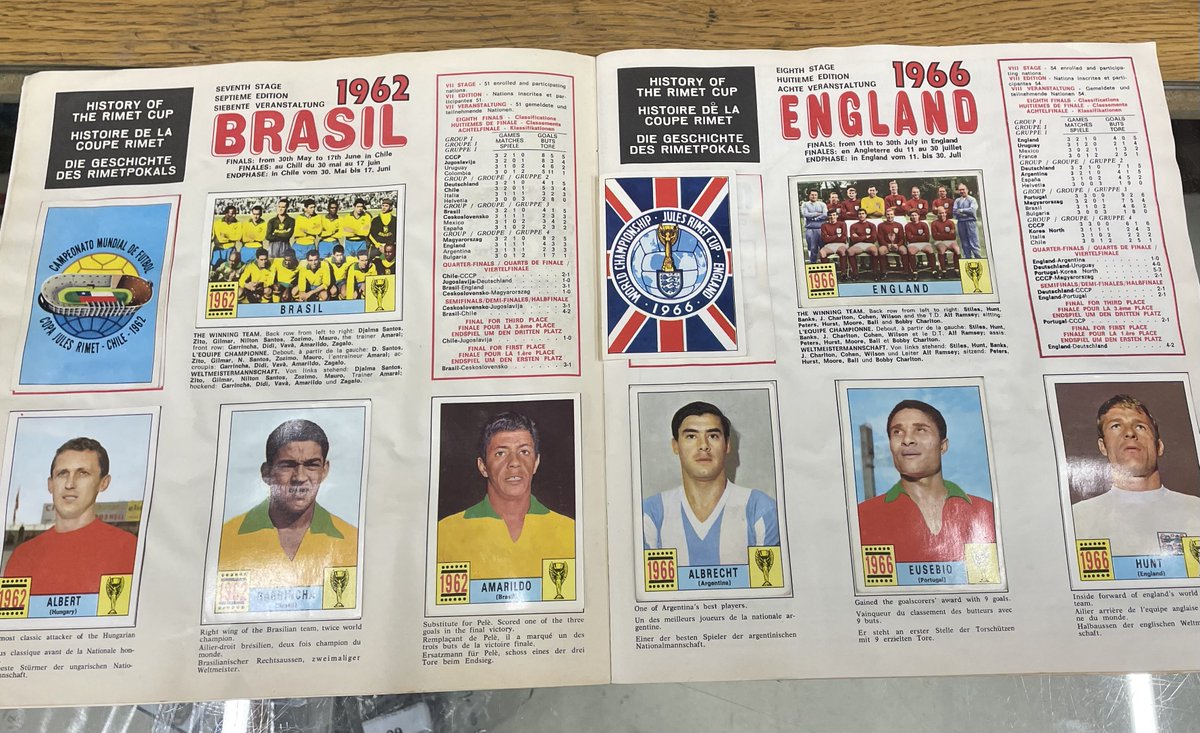 melvynprior's tweet photo. In the @GoldingYoung #Lincoln sale this week #Football, #Frogs and #Mice. 
A #WorldCup #Mexico70  sticker book with only one missing sticker! A frog shape #Glasform paperweight. And a #Mouseman nest of tables #Auction #Antiques @ColinYoungAWA https://t.co/RwekjjM4A1