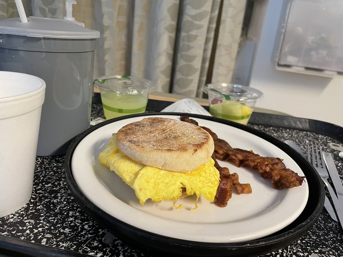 My final ICU breakfast!!!