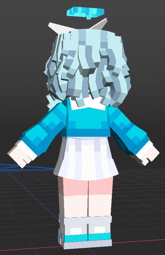 I liked her design too.

Arona - Blue Archive 

#modelbench #mineimator #minecraft #ブルアカ #BlueArchive #art