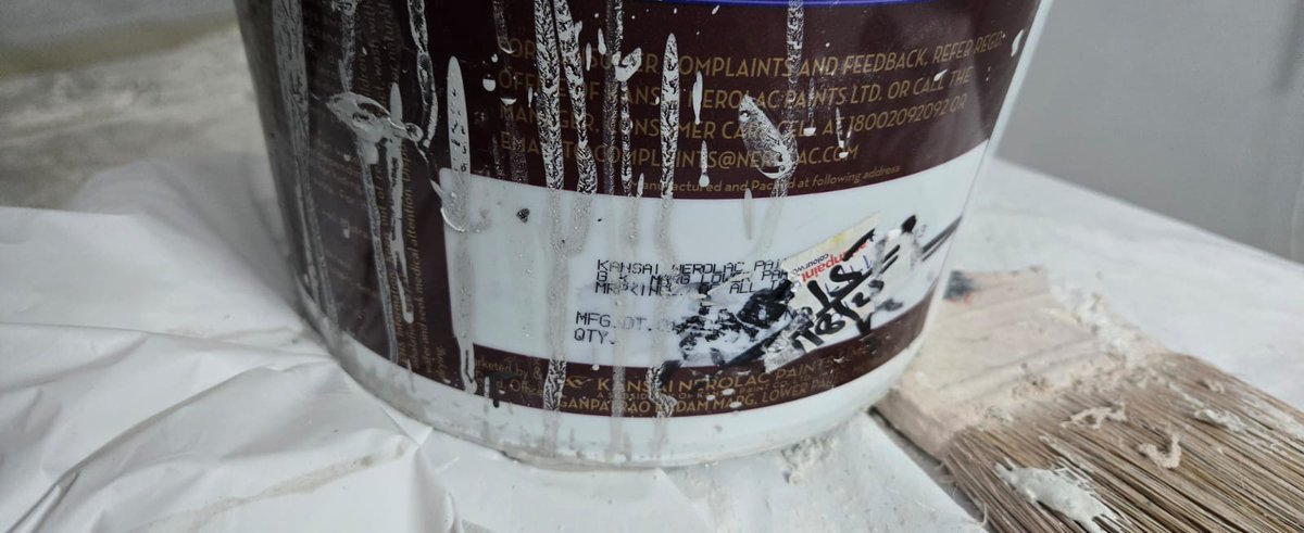 <a href="/Nerolac_Paints/">Nerolac Paints India</a> yeh dekho aapke delears yeh fraud karte hai balti se mfg date bhi mita rakhi hai aur us par marker se likha huva hai sach kya hai yeh aap log bata sakte ho #boycottnerolac