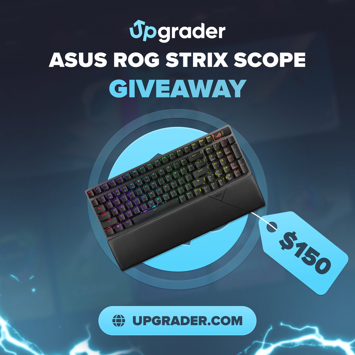 Upgrader.com (@upgradercom) on Twitter photo ($150) Asus ROG Keyboard giveaway! ⌨️
To enter you must:
✅ Follow <a href="/Upgradercom/">Upgrader.com</a>
✅ Retweet and tag 1 friend
Good luck to everyone, giveaway ends in 7 days! ($150) Asus ROG Keyboard giveaway! ⌨️
To enter you must:
✅ Follow <a href="/Upgradercom/">Upgrader.com</a>
✅ Retweet and tag 1 friend
Good luck to everyone, giveaway ends in 7 days!