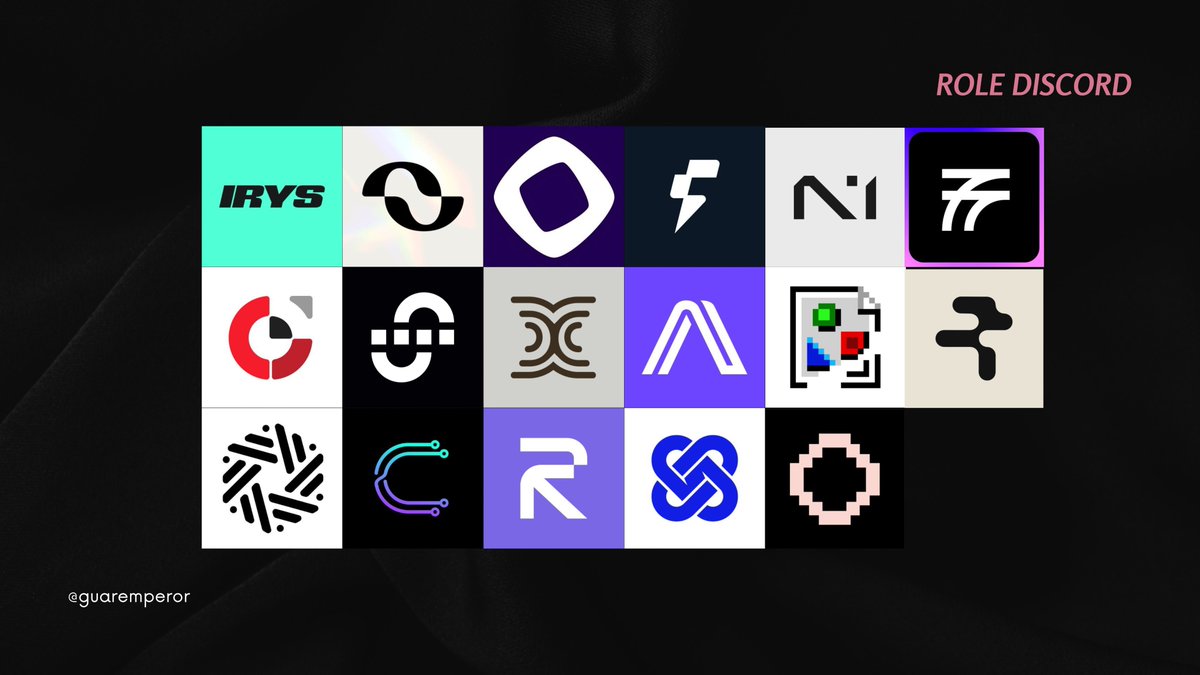 List Discord Role Project 

<a href="/irys_xyz/">Irys (✧ᴗ✧)</a> - deshi and shugo
<a href="/boundless_xyz/">Boundless</a> - prover berry,prover or dev
<a href="/monad/">Monad ⨀</a> - nads,nadsOG,MON and running hot 
<a href="/FogoChain/">Fogo</a> - Firestarter and Spark
<a href="/N1Chain/">N1</a> - Role nsider and nOG
<a href="/fluentxyz/">Fluent</a> - Ultimate Chef 
<a href="/anoma/">Anoma</a> - Grand master and master