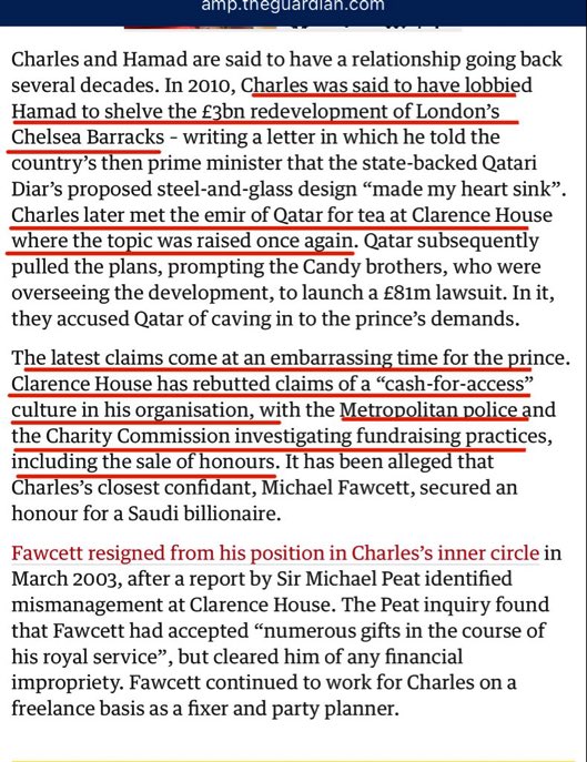 stardust_lune's tweet photo. @narindertweets The members of the British Royal cartel in the U.K. are all grimy.
For instance, King Charles III has a decades-long ‘arrangement’ with Sheikh Hamad bin Jassim bin Jaber al-Thani, the former prime minister of Qatar—dating back to 2010! 💰💰💰
#KingCharles
#CashForAccess https://t.co/TFXcFHTMYW