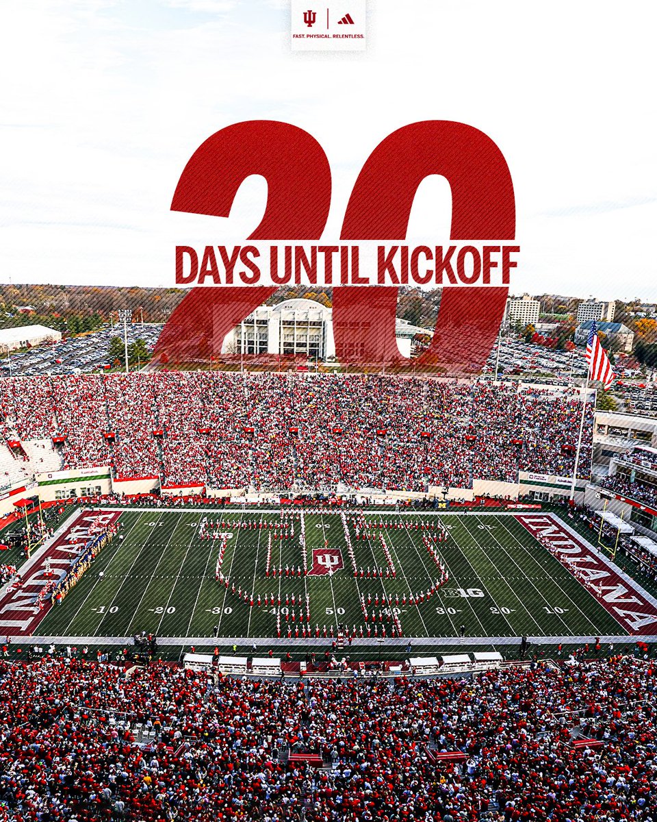 Indiana Football (@indianafootball) on Twitter photo Under three weeks to go. 
🎟️: tinyurl.com/yc5pwusw Under three weeks to go. 
🎟️: tinyurl.com/yc5pwusw
