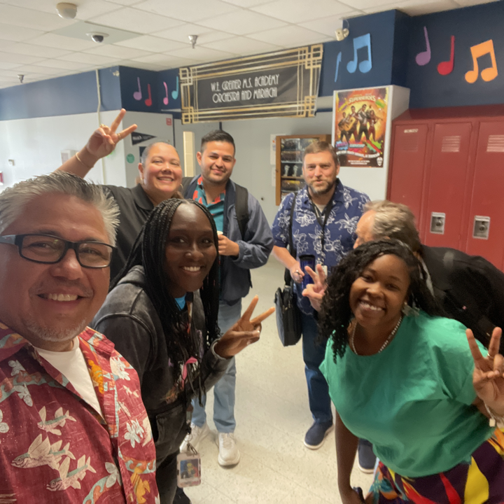 GreinerAcademy's tweet photo. 🎭🎶 The Fine Arts Directors brought their creativity, teamwork, and a whole lot of laughter to the scavenger hunt! 🐝✨ The greatest treasure of all was the joy and memories made together. #OneHiveOneGoal #ElevateToNewHeights #GreinerPride #FineArtsFun https://t.co/UpWh3ojjgH