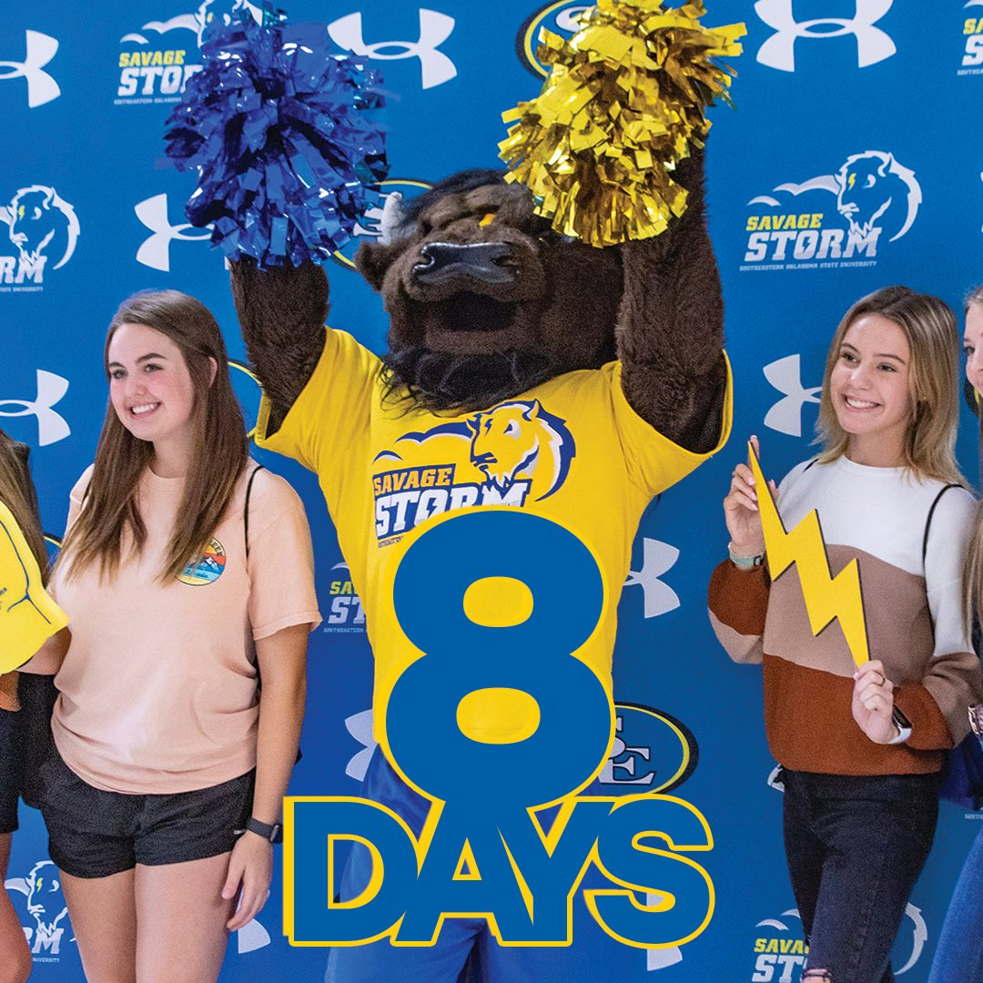 SE1909's tweet photo. It's great that there are only eight days left until the fall semester starts!

Do you have your SE gear from the Bookstore yet? #TrueBlueFriday is going to start soon.... 💙

#YourFutureStartsHere | #SELife https://t.co/zoVhDOeQ80