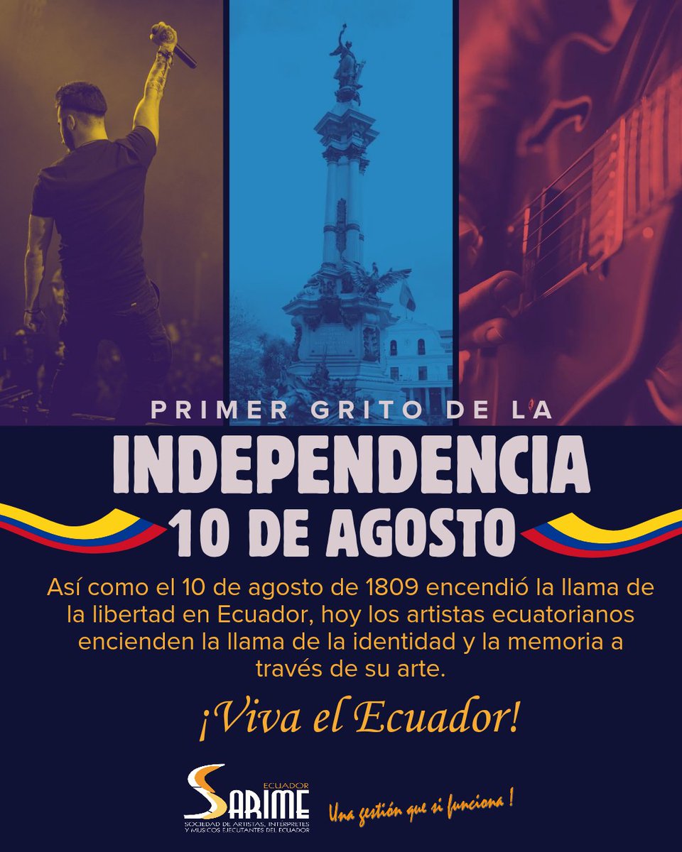 “El 10 de agosto de 1809 se conmemora el Primer Grito de Independencia de Quito, un día que marcó el inicio de la lucha por la libertad en Ecuador” 🇪🇨💪🏻 #IndependenciaEcuador #Quito #conmemoracion